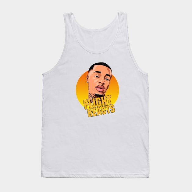 Animated Design Flight Reacts Tank Top by BanyakMau